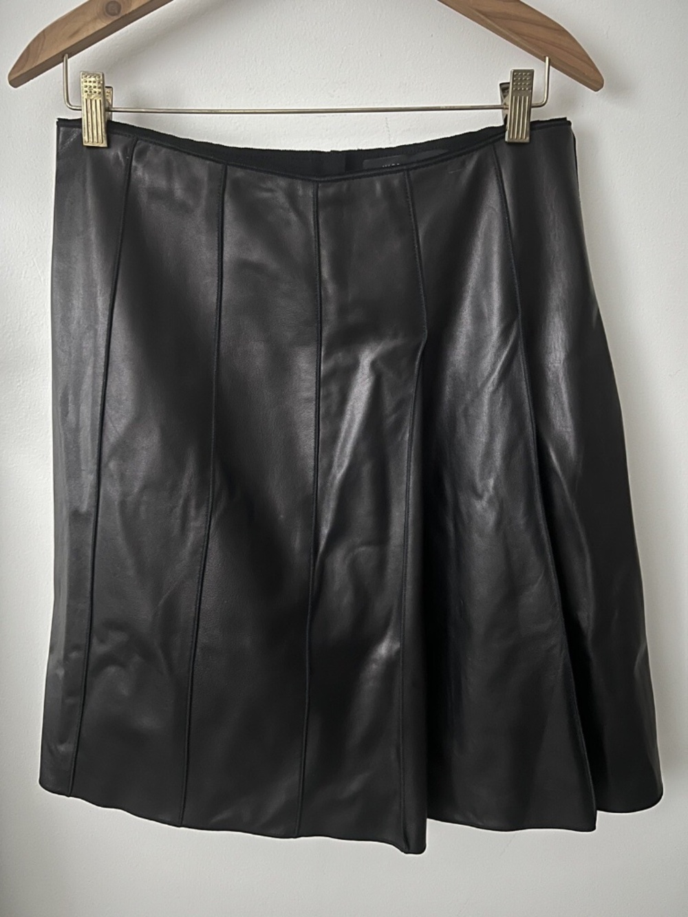 Marc Jacobs Black Lamb Leather Skirt Size 6